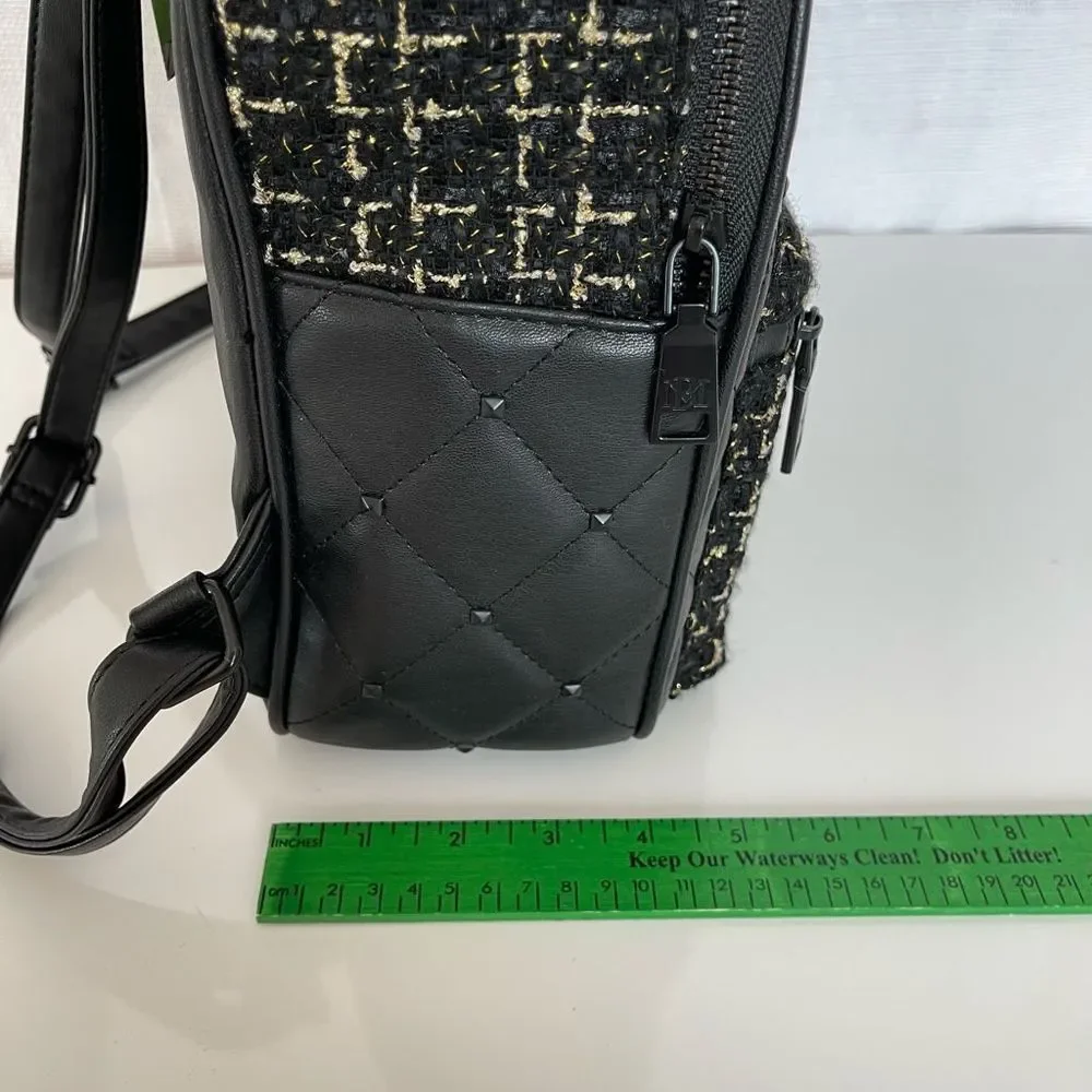 NWT Badgley Mischka Diamond -Quilted Nylon Backpack